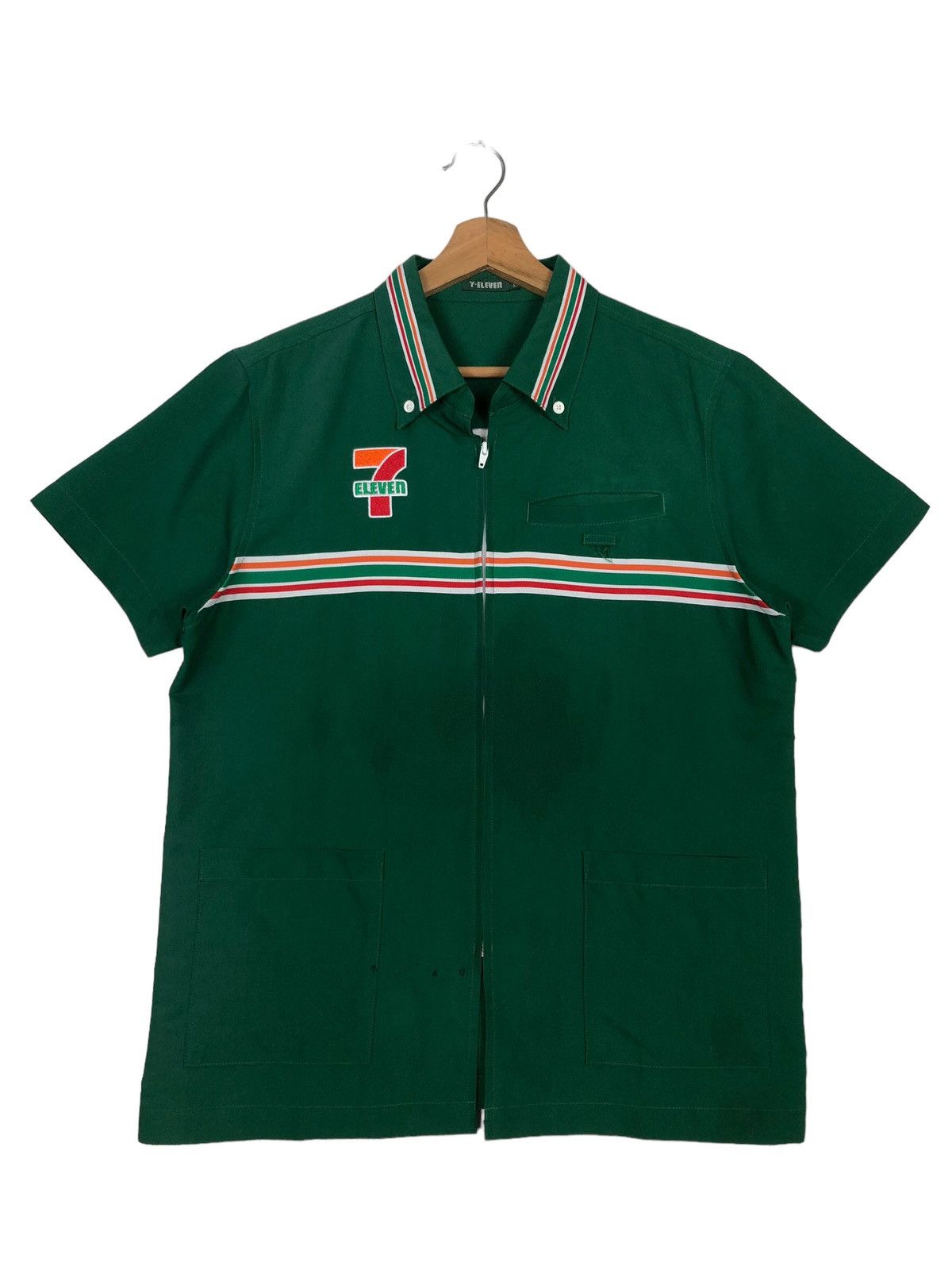 Japanese Brand 🔥90’s Vintage Work Jacket 7-Eleven Big Logo Japan Spell Out Size US M / EU 48-50 / 2 - 1 Thumbnail