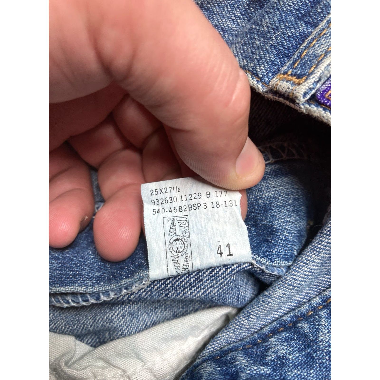 Lee VINTAGE Lee Denim Jeans Straight USA Women’s Regular 12 24x27 Blue Jeans Womens Size 34" / US 12 / IT 48 - 6 Thumbnail