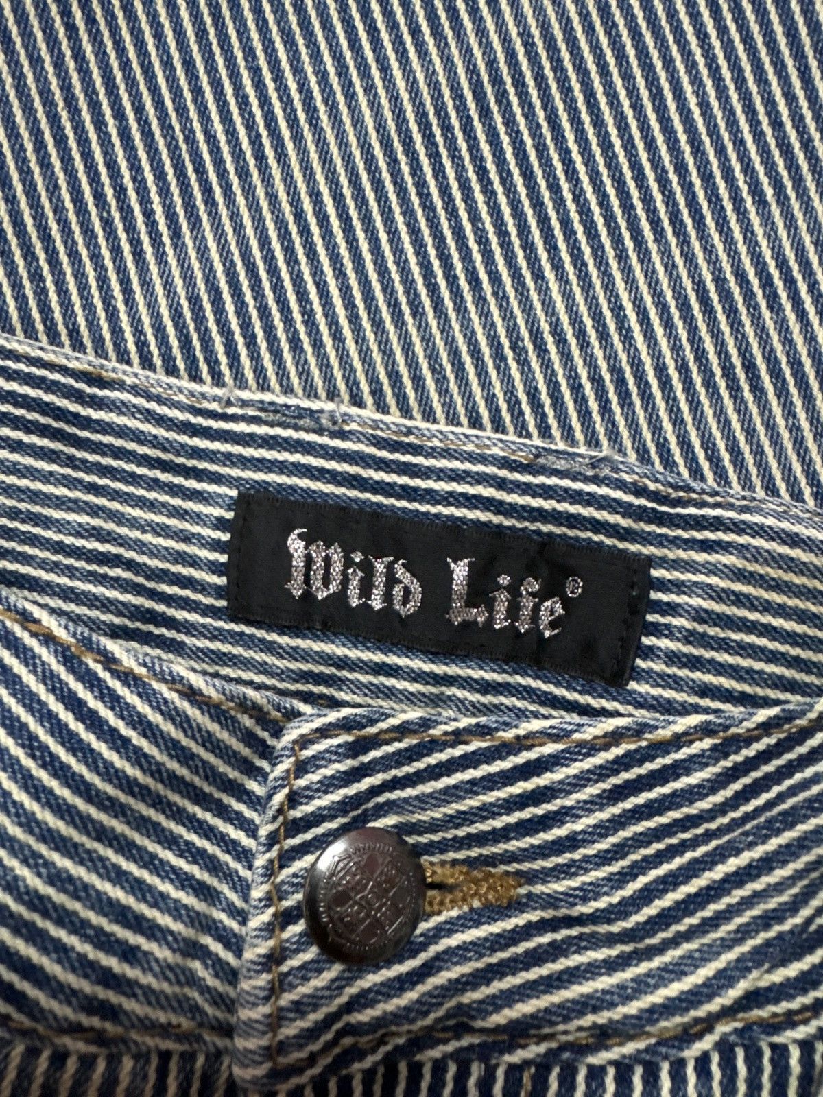Japanese Brand Genuine WILD LIFE Hickory Hysteric Glamour Style Pants Size US 35 - 12 Thumbnail