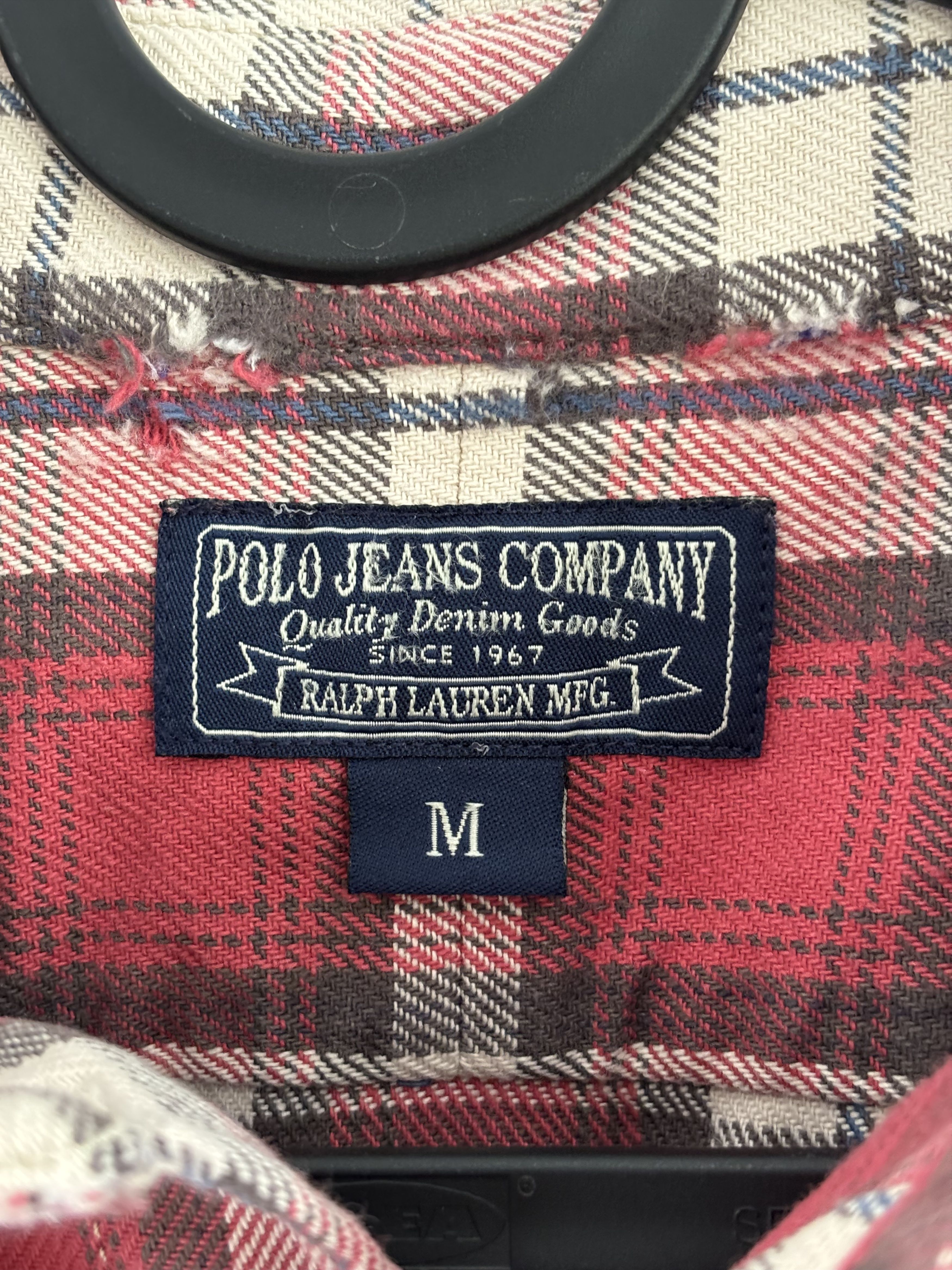 Polo Ralph Lauren Polo Ralph Lauren Checkered Distressed Red Cropped Shirt Size US M / EU 48-50 / 2 - 12 Thumbnail