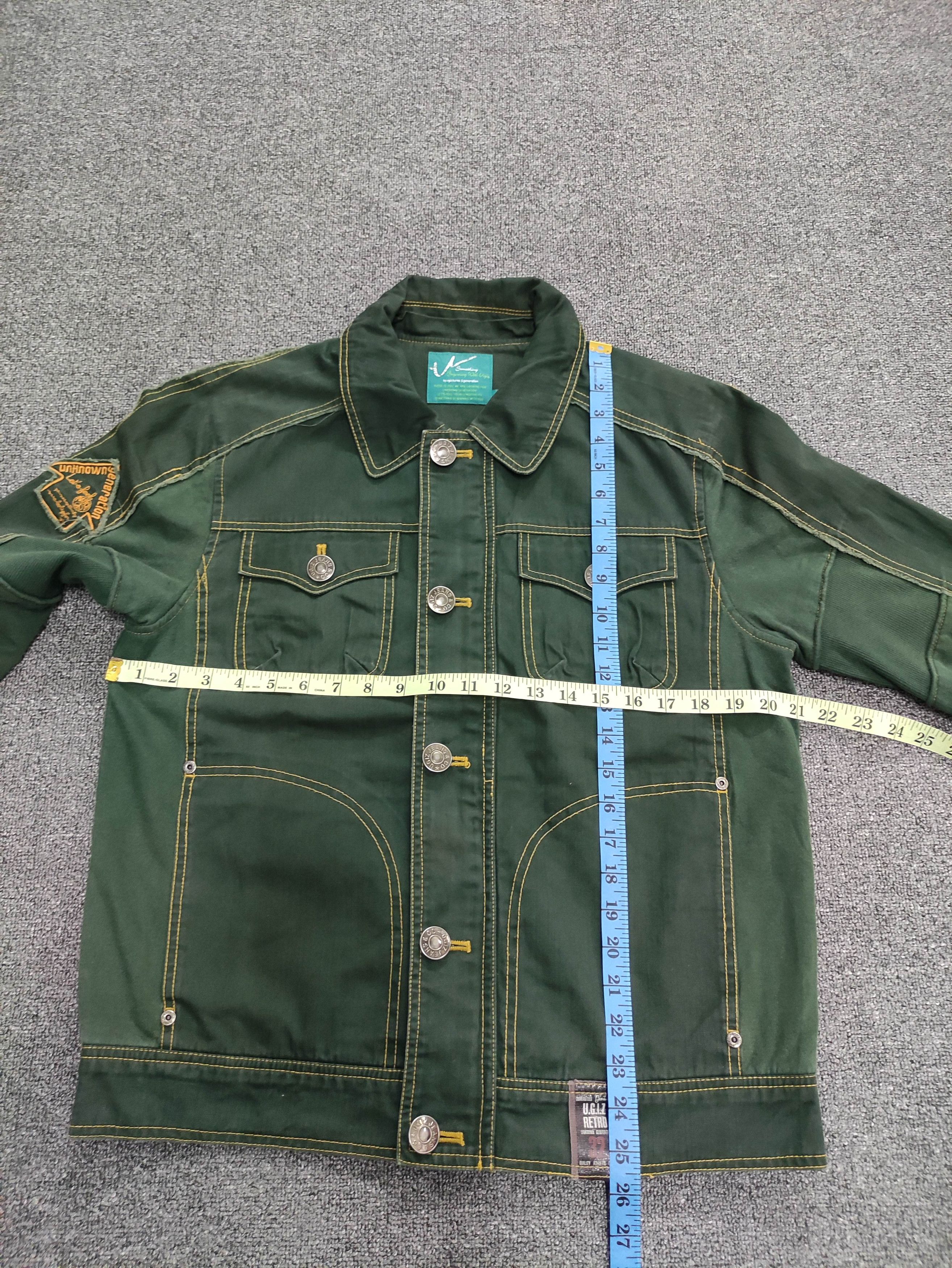 Vintage Vintage Ugiz Retro Distressed Green Jacket Size US M / EU 48-50 / 2 - 15 Thumbnail