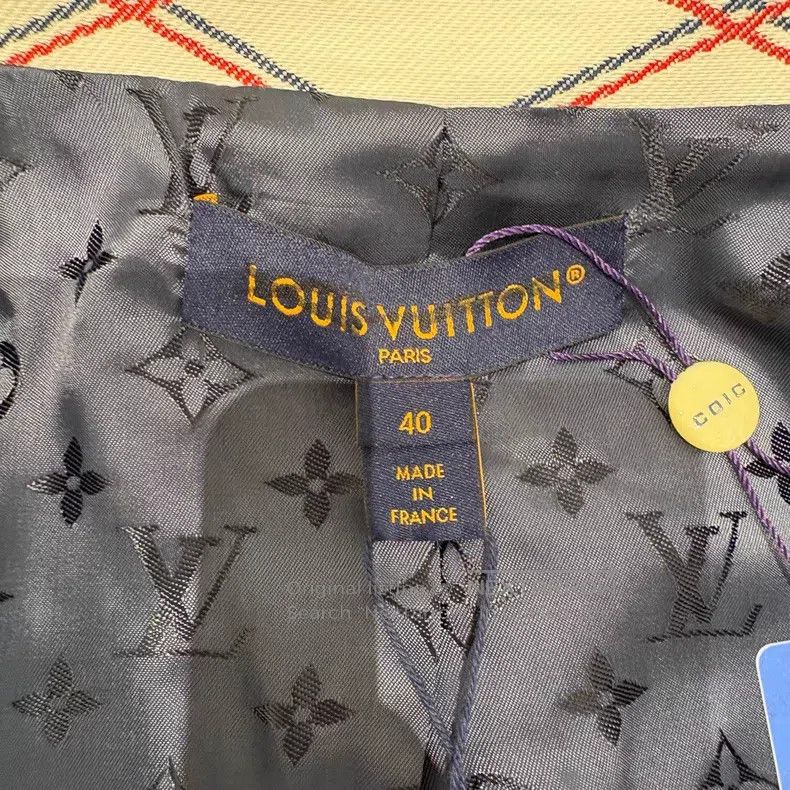 Louis Vuitton Louis Vuitton Diamond Print Single Breasted Badge Jacket Size S / US 4 / IT 40 - 7 Thumbnail