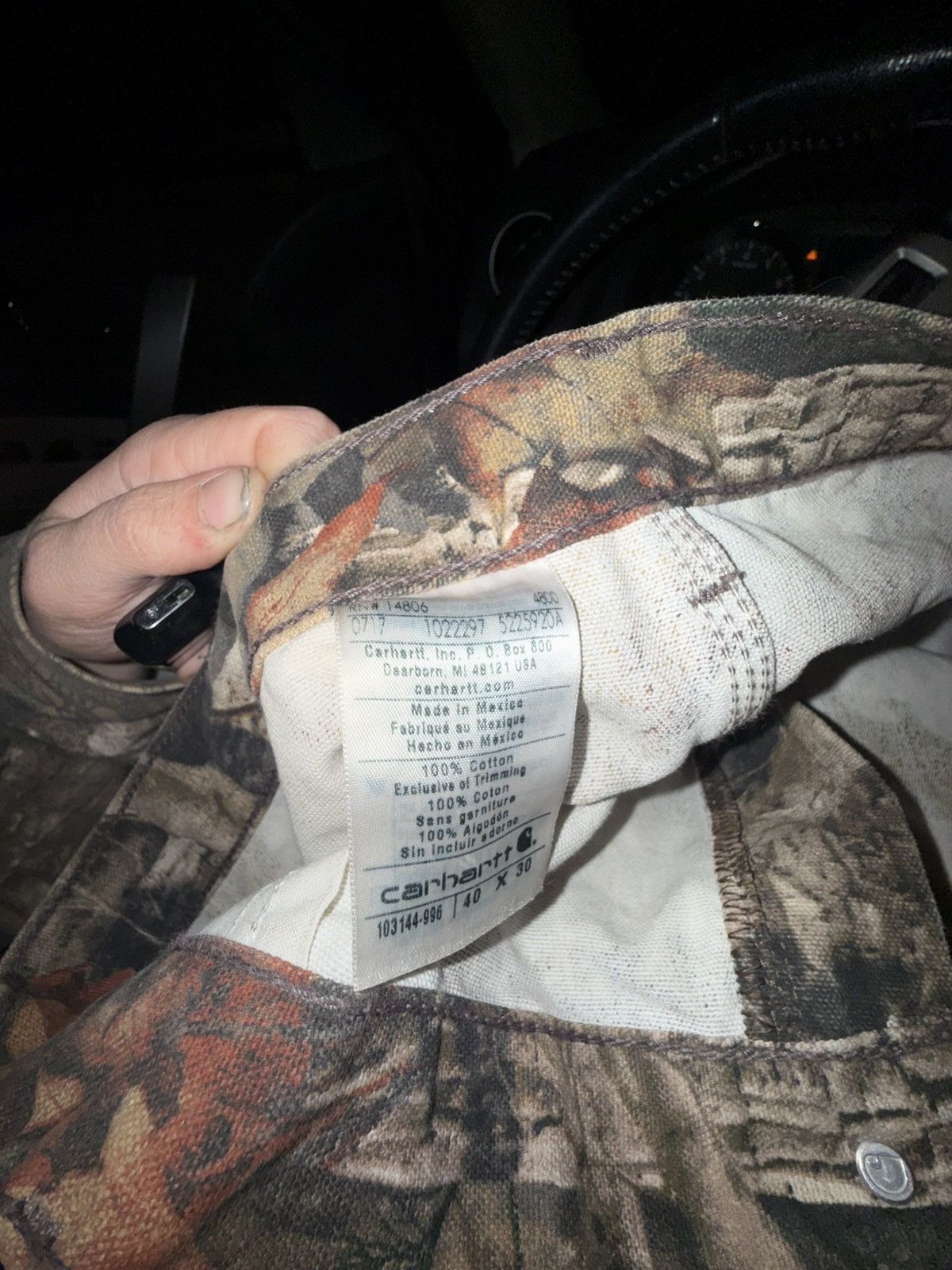 Carhartt Realtree Camo Pants - Size 40x30