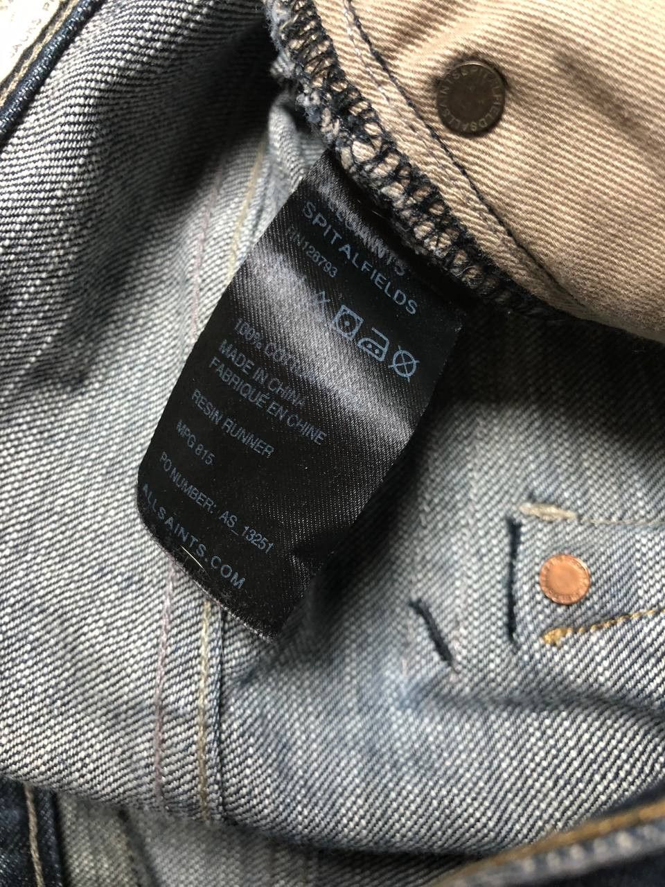 Allsaints Vintage Allsaints spitalfields Japan Selvage Denim jeans Size US 32 / EU 48 - 3 Thumbnail