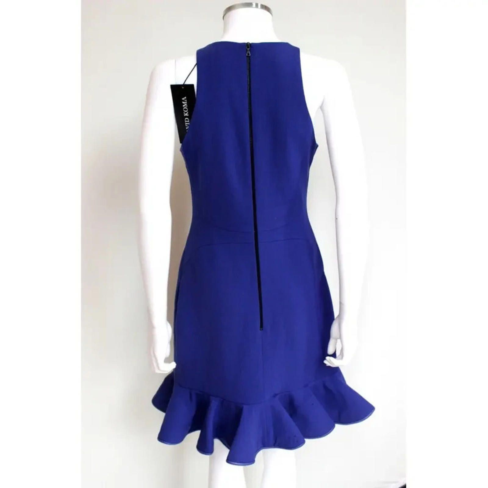 Other David Koma Blue Circle Cut Out Wool Dress UK 10 12 Size M / US 6-8 / IT 42-44 - 2 Thumbnail
