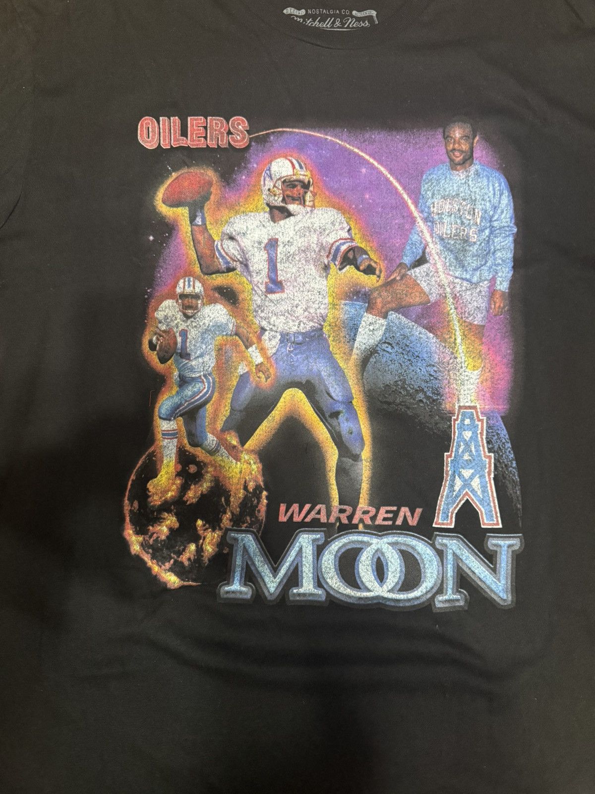 Mitchell & Ness Warren Moon Mitchell & Ness Houston Oilers Throwback T-Shirt Size US XL / EU 56 / 4 - 2 Thumbnail