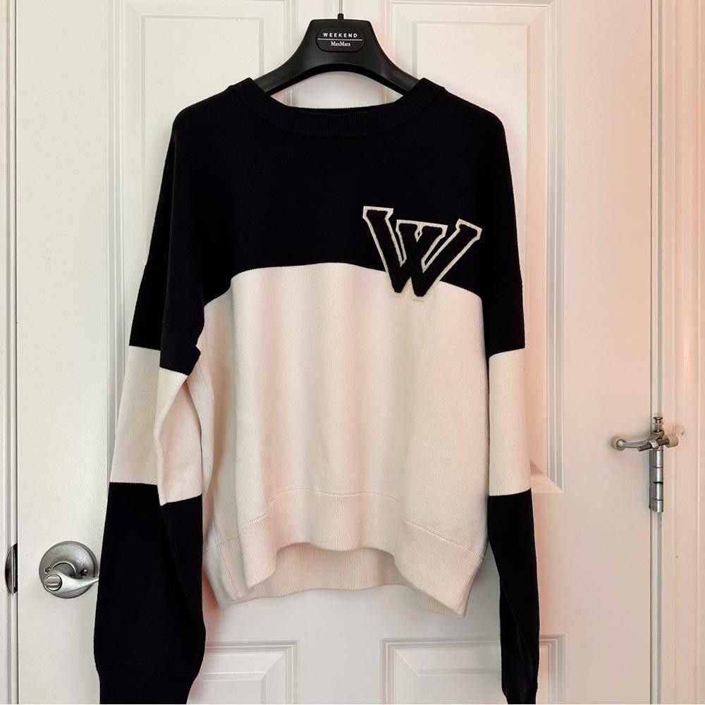 Designer Weekend Max Mara Label-cut Logo Knitted Yarn Sweater Sz:M Size M / US 6-8 / IT 42-44 - 1 Thumbnail