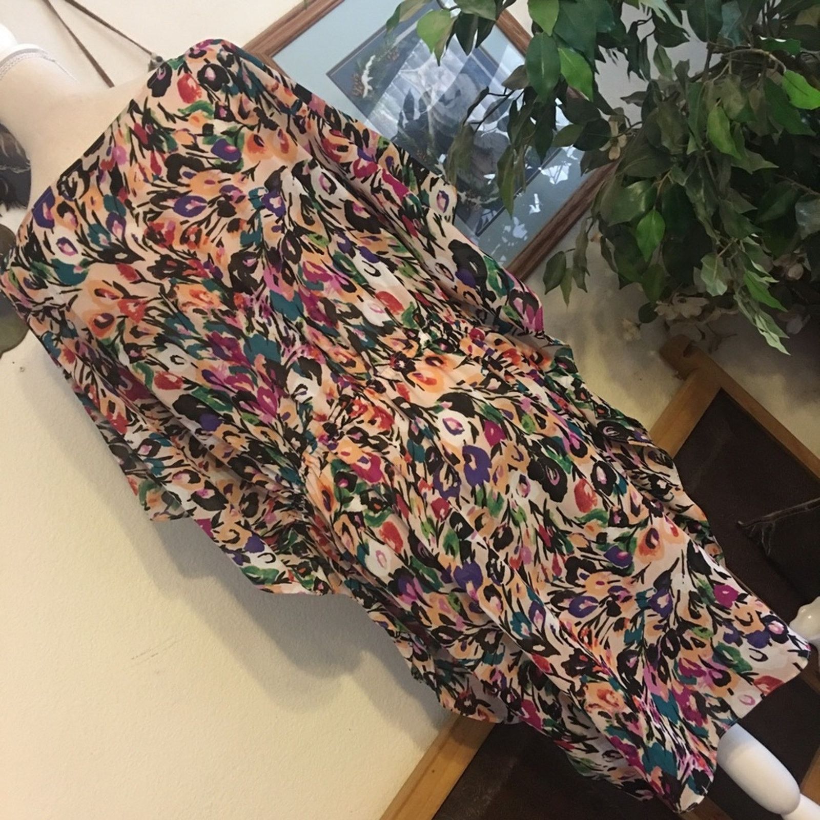 Other Nicole Miller painting print caftan style dress Size XL / US 12-14 / IT 48-50 - 6 Thumbnail