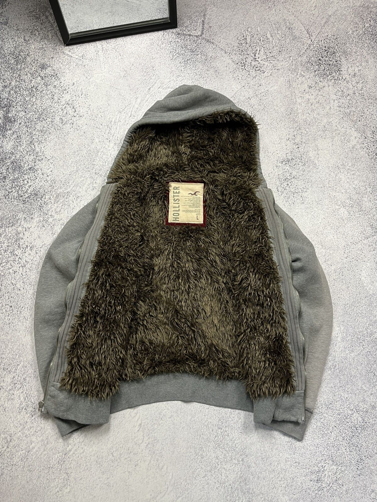 Hollister Y2K Holister Faux Fur Zip Hoodie LGB if6was9 Japanese Style Size US L / EU 52-54 / 3 - 13 Thumbnail