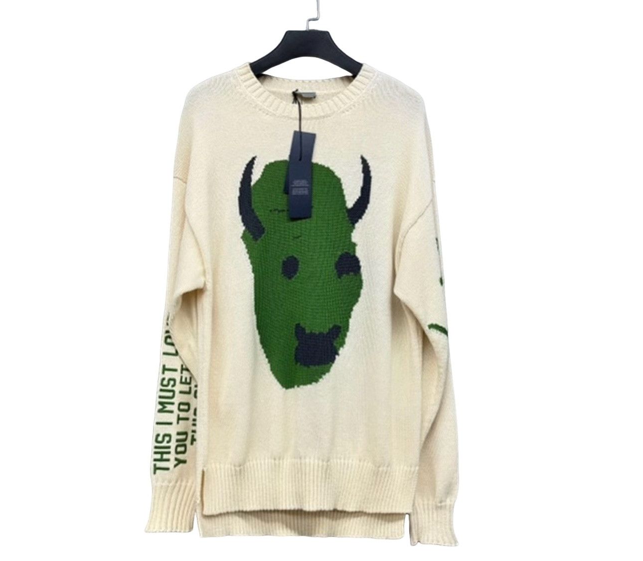 Dior Dior Graphic Logo Ribbed Sweater Size L Size US L / EU 52-54 / 3 - 1 Thumbnail