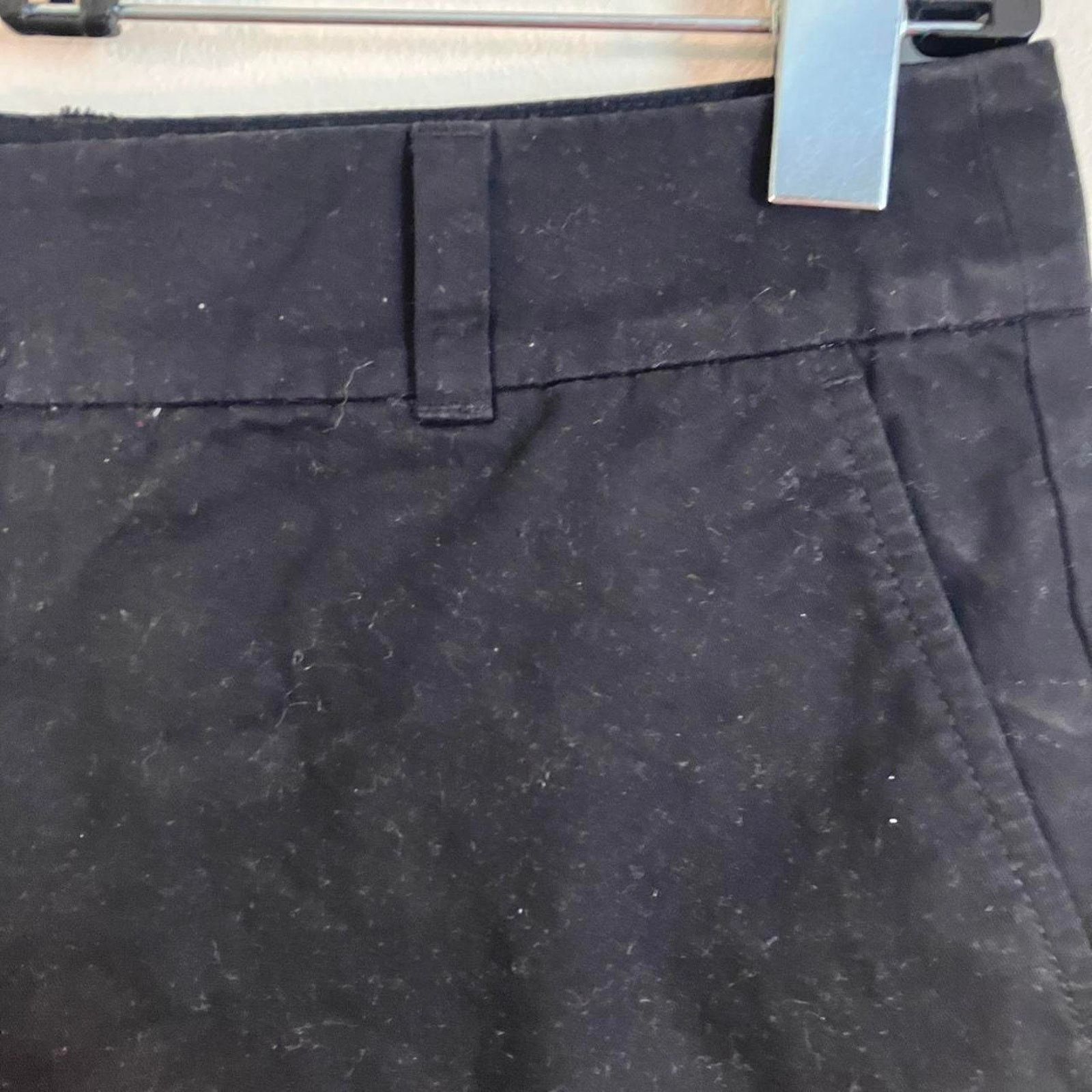Loft Loft High Waisted Chino Black Shorts Size 25" / US 0 / IT 36 - 2 Thumbnail