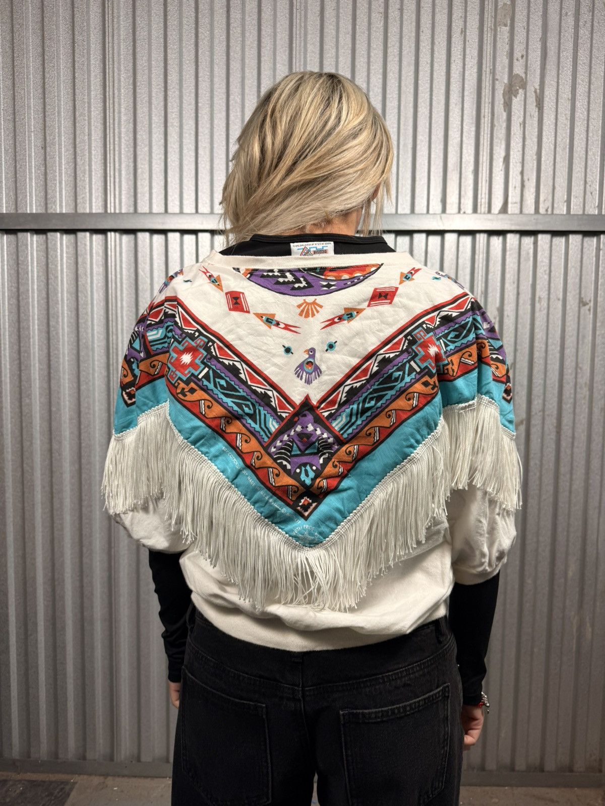 Other Western Aboriginal Fringe Usa Made Western Tee Size L / US 10 / IT 46 - 4 Thumbnail