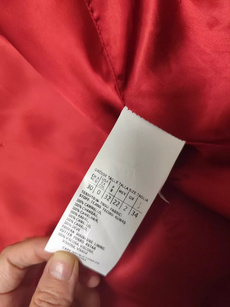 Max Mara Max Mara Rialto coat classic red, water ripple Size XS / US 0-2 / IT 36-38 - 2 Thumbnail