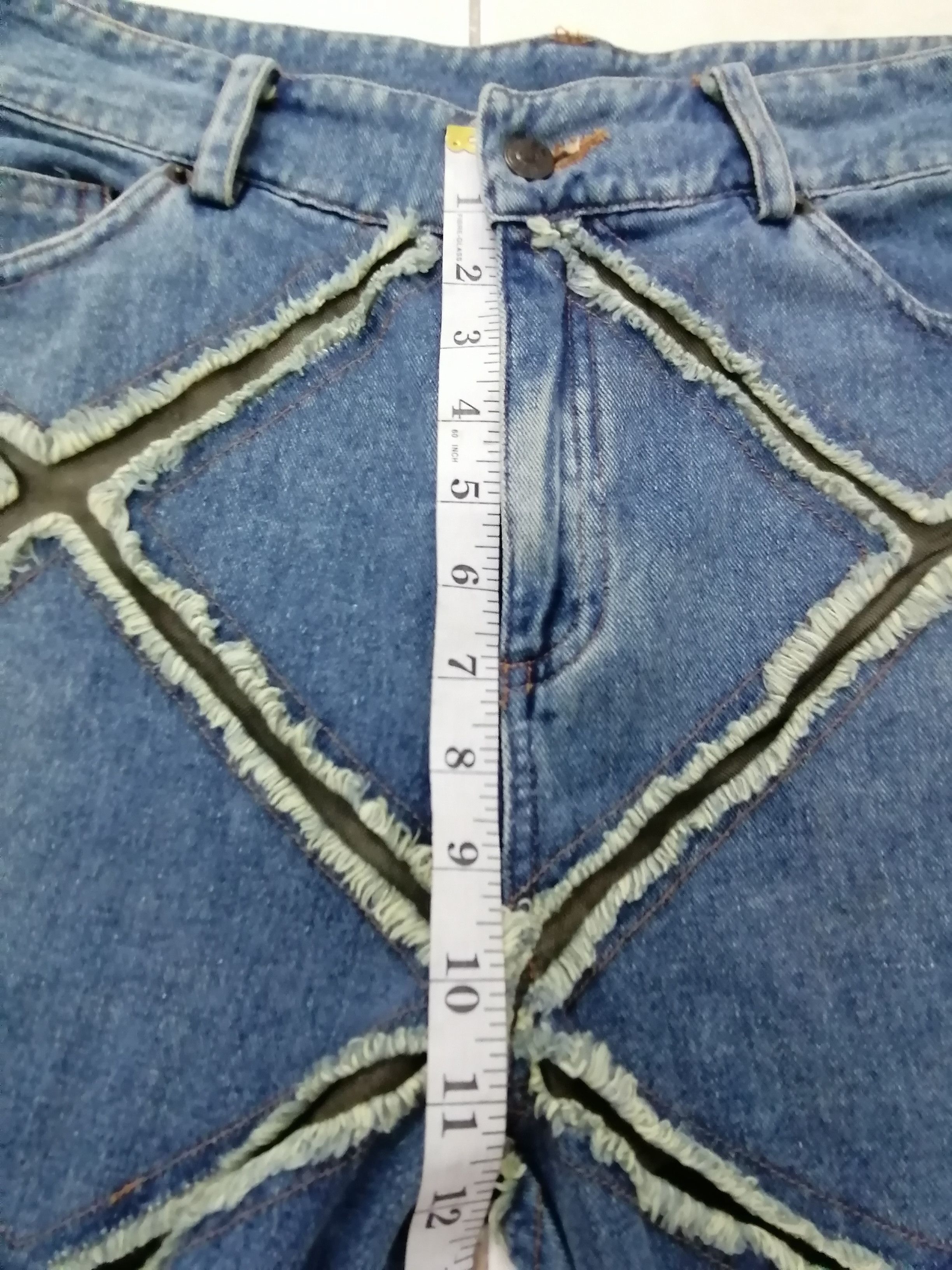 Japanese Brand 💥Rare 💥 Scott N Blue Patch Flare Stretch Jeans Size 32" / US 10 / IT 46 - 3 Thumbnail