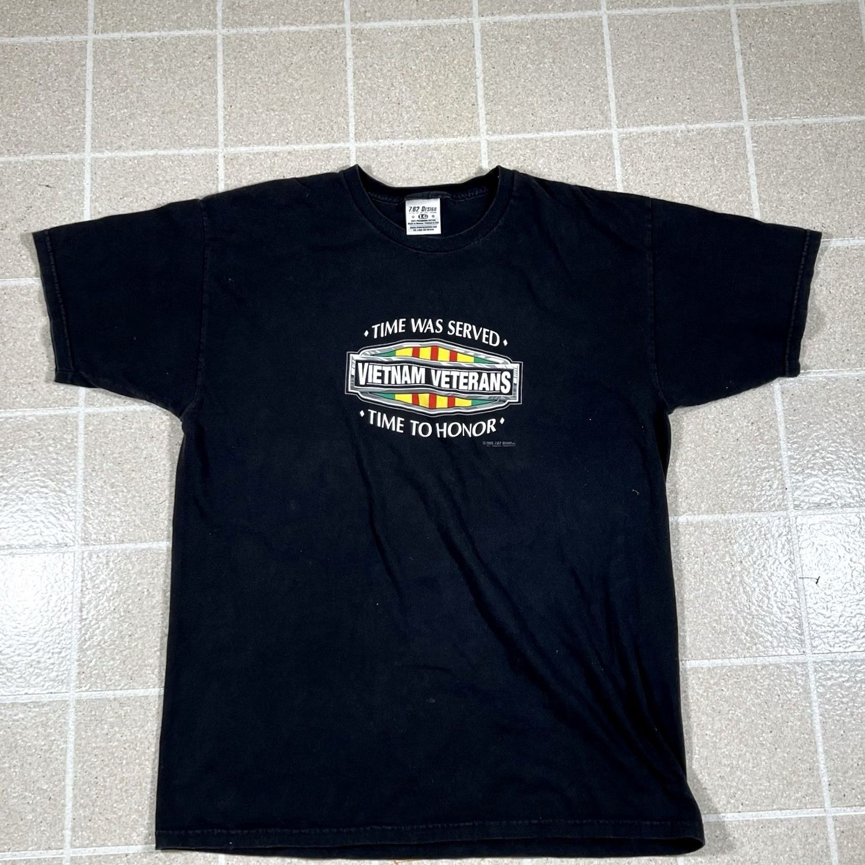 Vintage VINTAGE 7.62 Design Army T-Shirt L Black Mens Military Tshirt Size Large Size US L / EU 52-54 / 3 - 3 Thumbnail