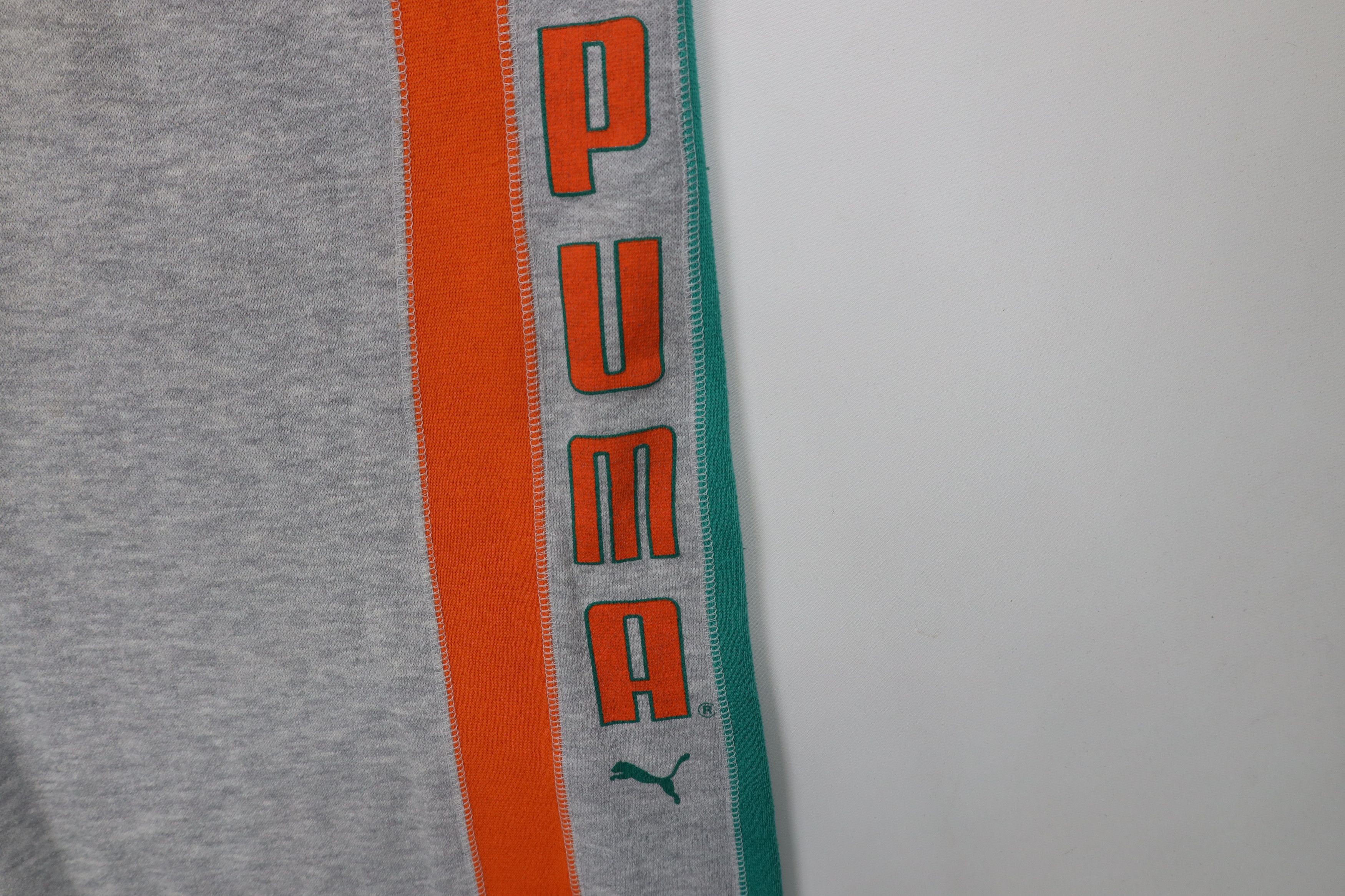 Puma Vintage 80s 90s Puma Triblend Sweatpants Joggers Pants Gray Size US 36 / EU 52 - 7 Thumbnail
