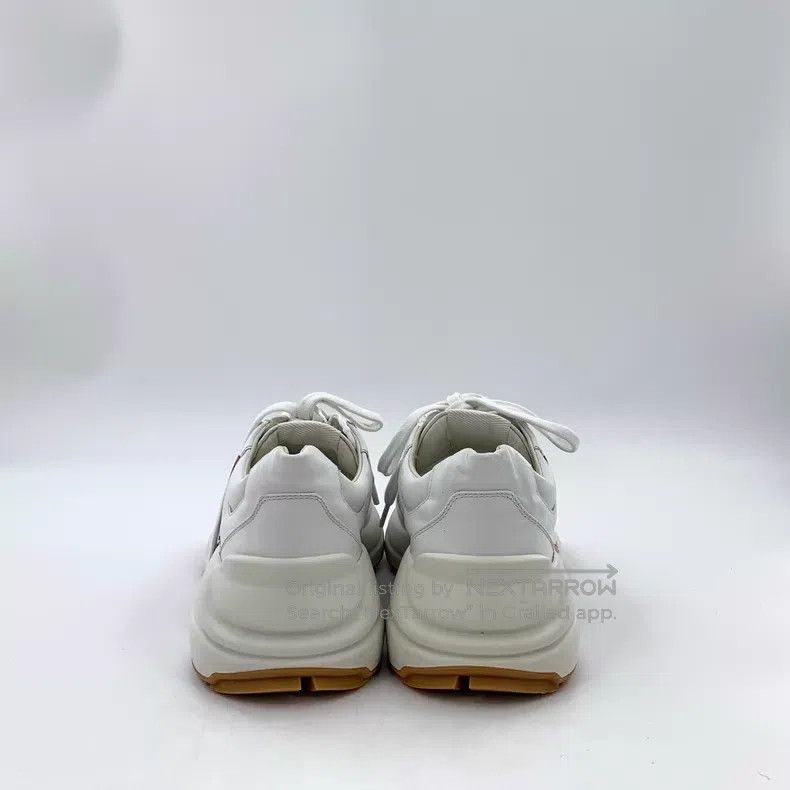 Gucci Gucci White logo letter lace-up sneakers dad shoes Size US 7.5 / IT 37.5 - 4 Thumbnail