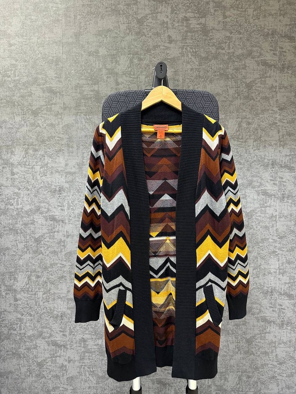 Missoni × Vintage Vintage Missoni Zigzag Open Cardigan Sweater Size US M / EU 48-50 / 2 - 3 Thumbnail