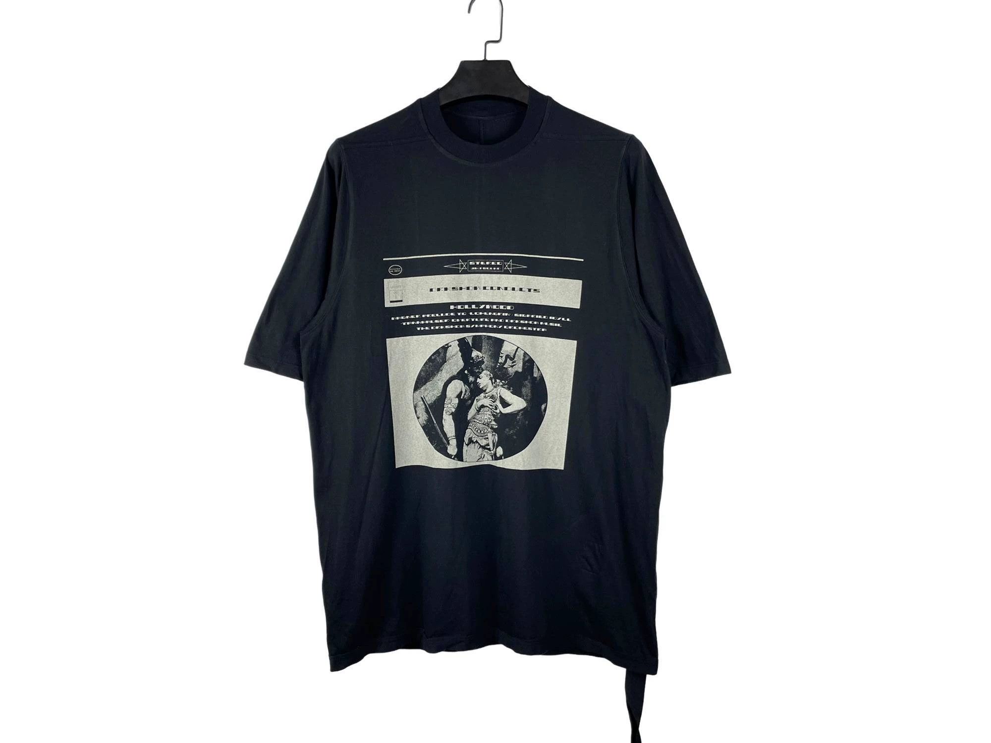 Rick Owens Drkshdw Rick Owens DRKSHDW Oversized Portrait Sash Tee Size US S / EU 44-46 / 1 - 1 Thumbnail