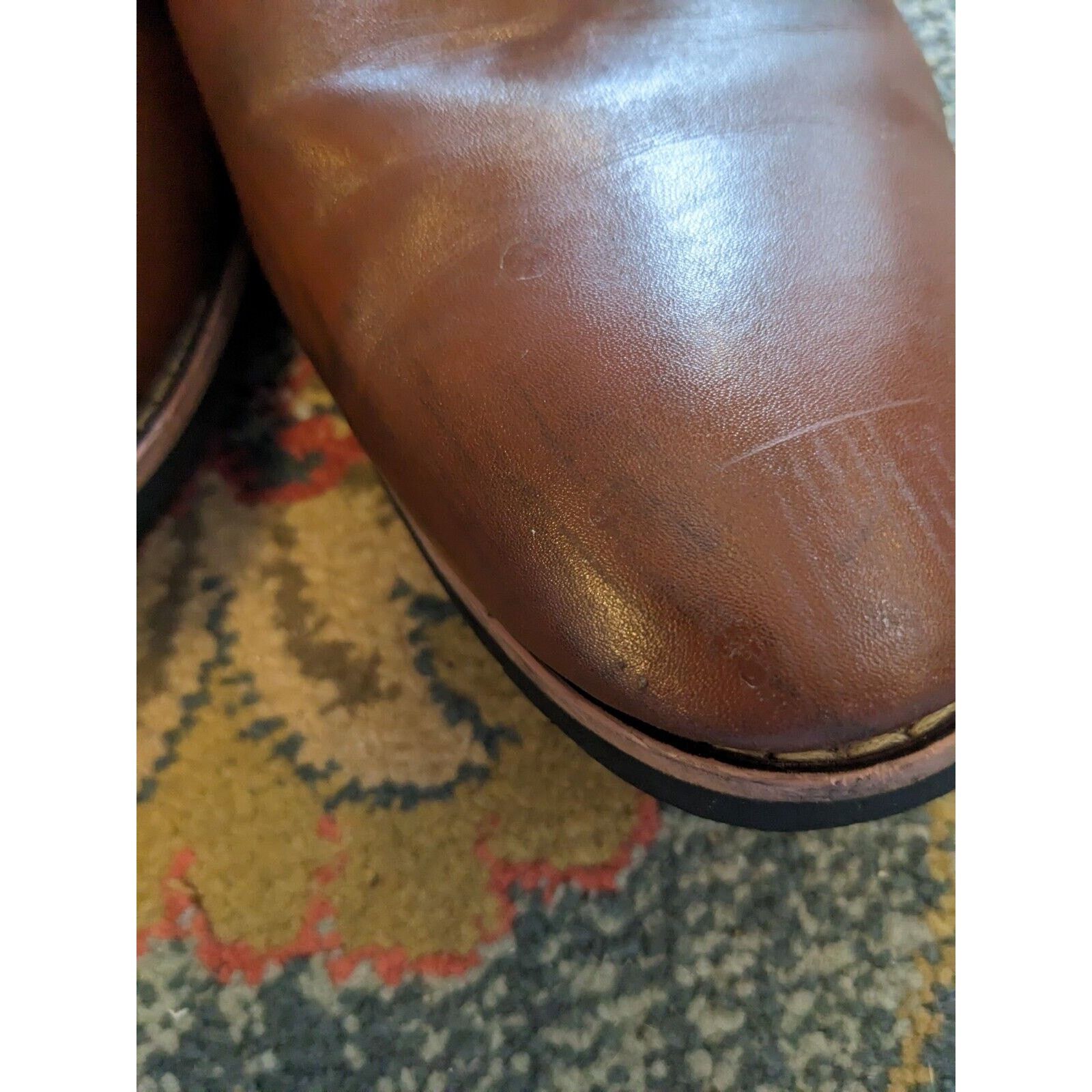 Other Men's Brown Derby Shoes Sz 46/12 Fashion Open Lace Style Size US 12 / EU 45 - 5 Thumbnail