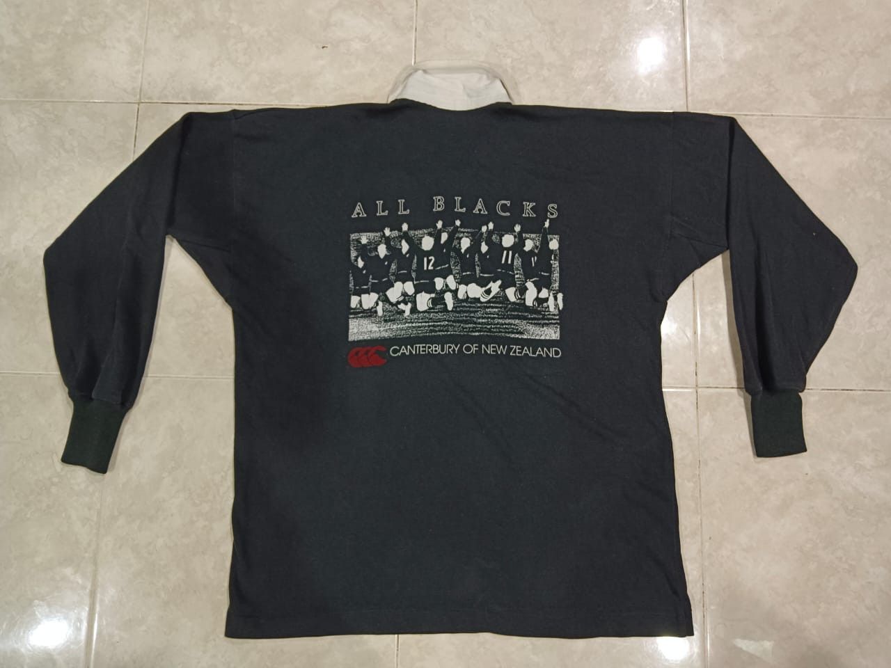 All Blacks × Canterbury of New Zealand Vintage new Zealand all black spell out Size US XL / EU 56 / 4 - 6 Thumbnail