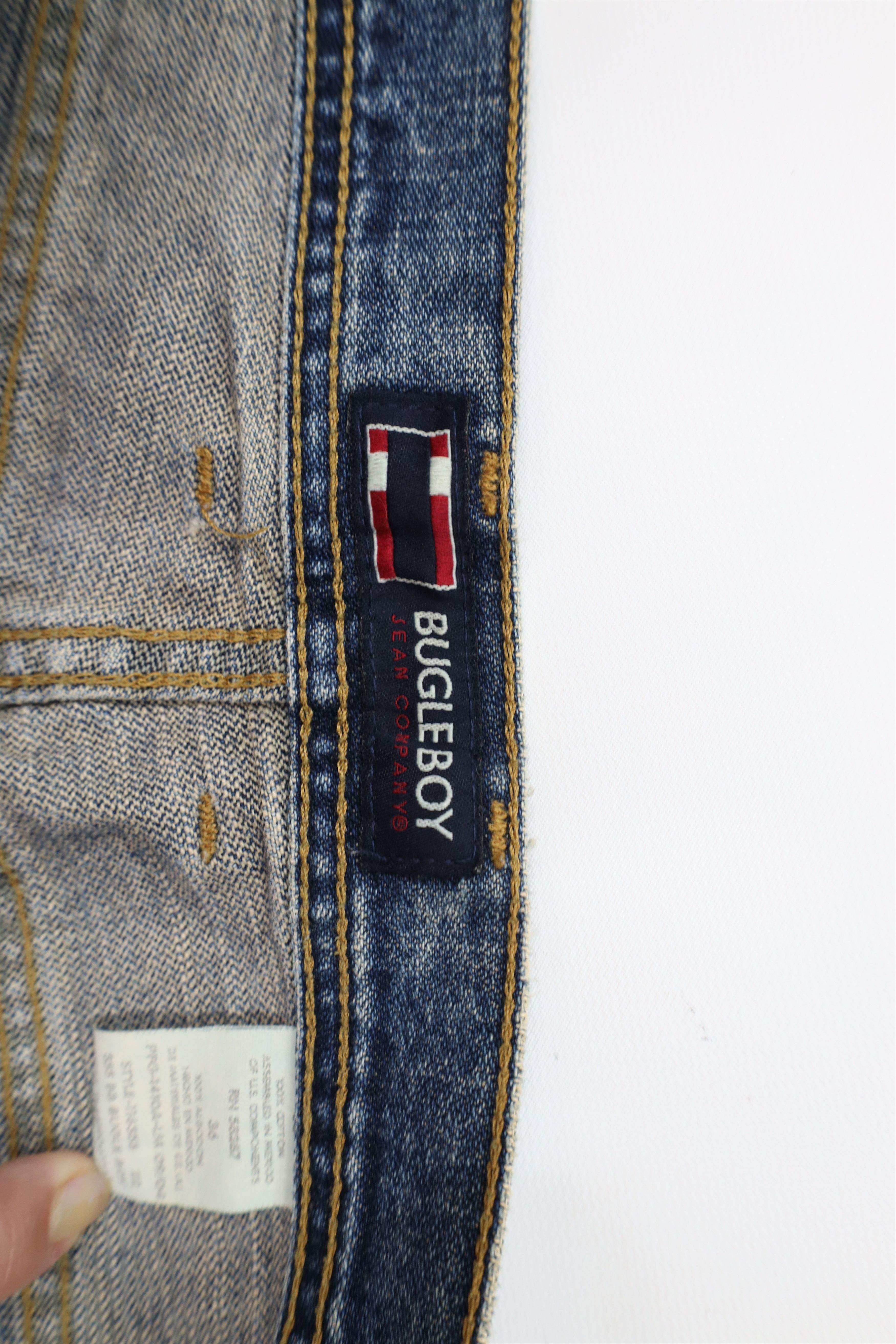 Vintage Vintage 90s Streetwear Baggy Fit Dungaree Denim Shorts Jorts Size US 36 / EU 52 - 9 Thumbnail