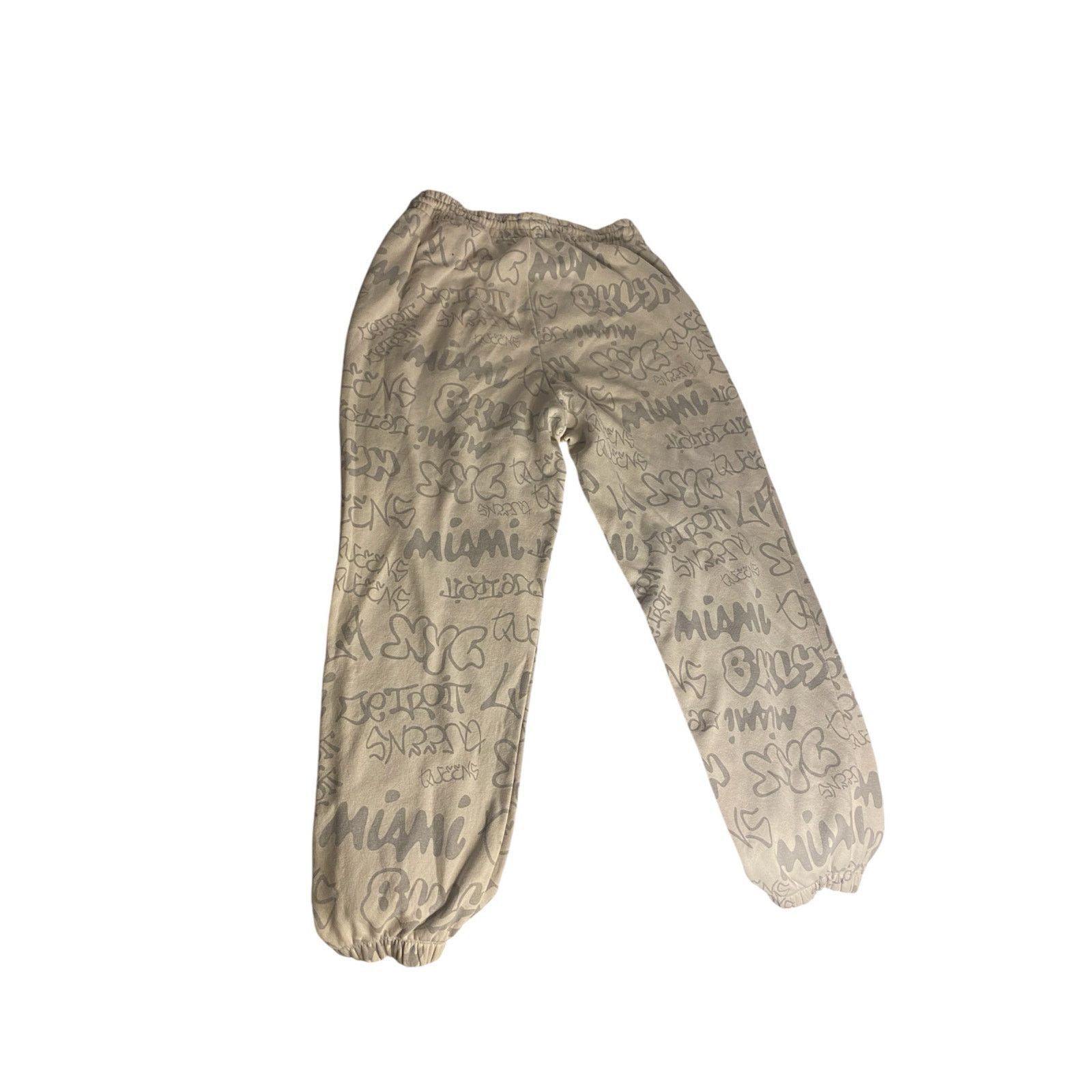 Other Streetwear Graffiti Print Beige Jogger Sweatpants Size M Size US 32 / EU 48 - 5 Thumbnail