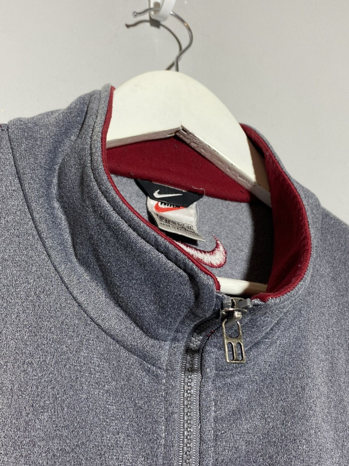 Nike 🔥 VINTAGE 90s NIKE FULL ZIP TRACK JACKET RARE DESIGN Size US XL / EU 56 / 4 - 10 Thumbnail