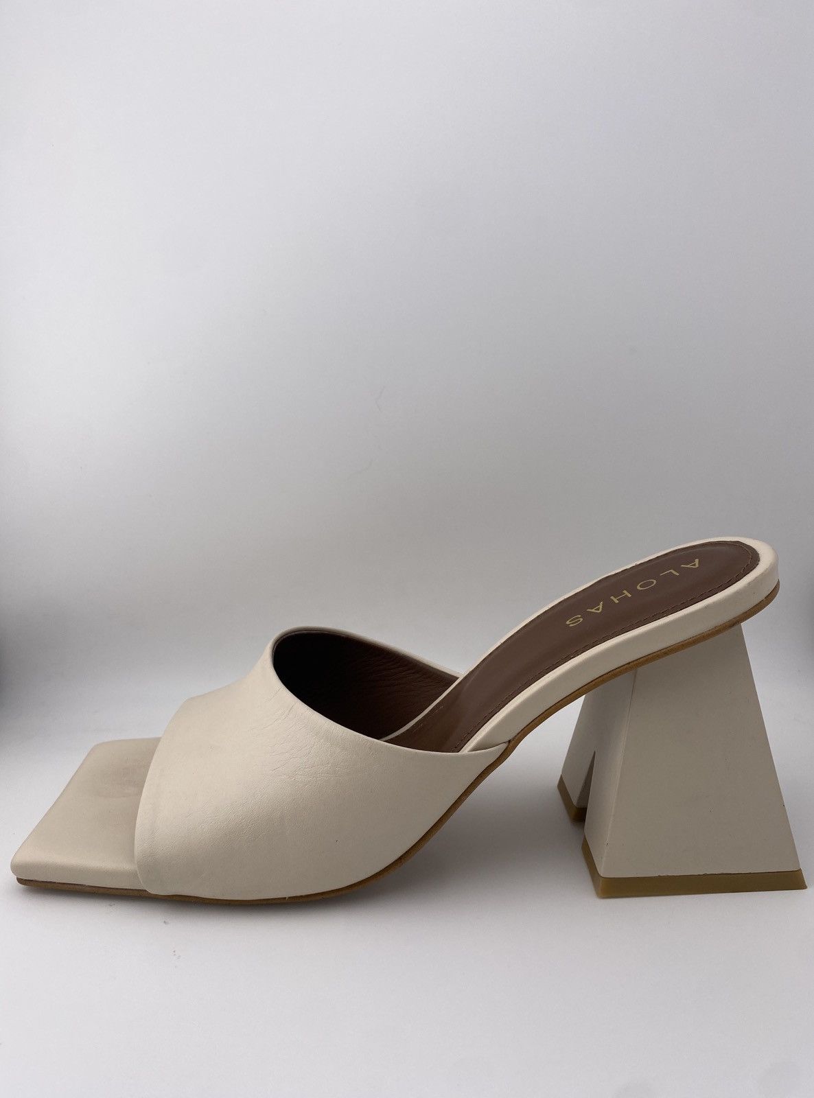 ALOHAS ALOHAS Dune Mule Sandals Ivory – Size 38 Size US 8 / IT 38 - 3 Thumbnail