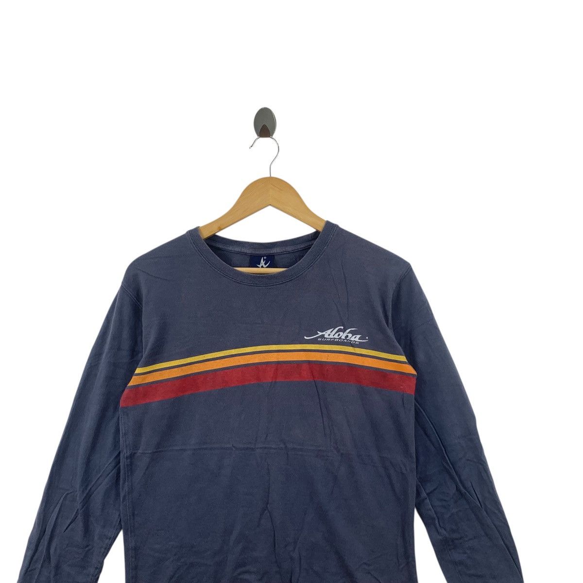 Vintage Vintage ALOHA SURFBOARDS AUSTRALIA Striped Tee Shirt Top Size US S / EU 44-46 / 1 - 2 Thumbnail