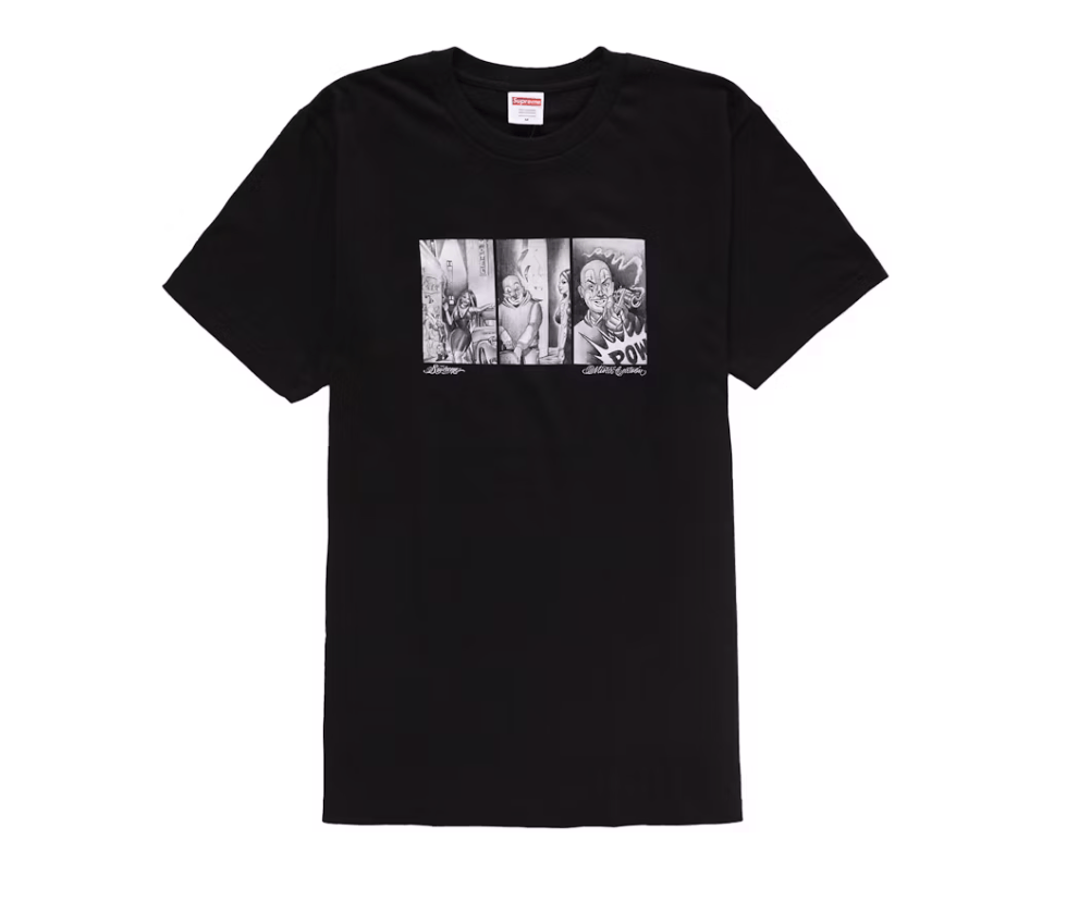 Supreme Supreme Mister Cartoon Pow Tee Black Size M Size US M / EU 48-50 / 2 - 1 Thumbnail