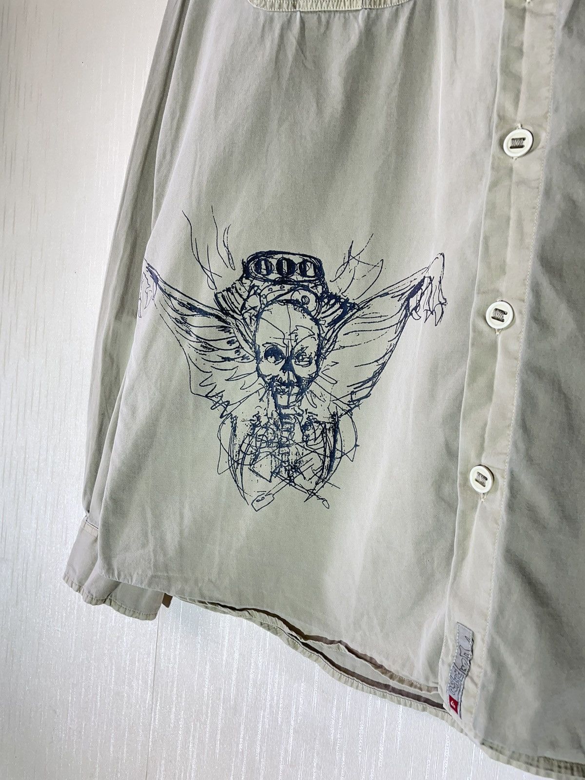 Quiksilver × Vintage Quiksilver military surf style shirt 90s Size US L / EU 52-54 / 3 - 7 Thumbnail