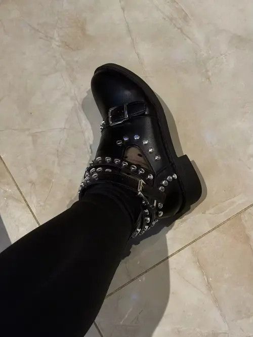 Japanese Brand Kimaya x Jyoge Stylish Women Boots Studded Size US 6.5 / EU 39-40 - 7 Thumbnail
