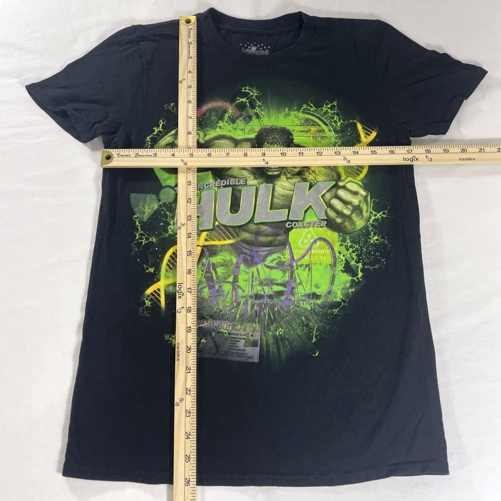 Vintage VINTAGE The Incredible Hulk S T-Shirt Marvel University Graphic Print Shirt Teens S Black Mens Size US S / EU 44-46 / 1 - 2 Thumbnail