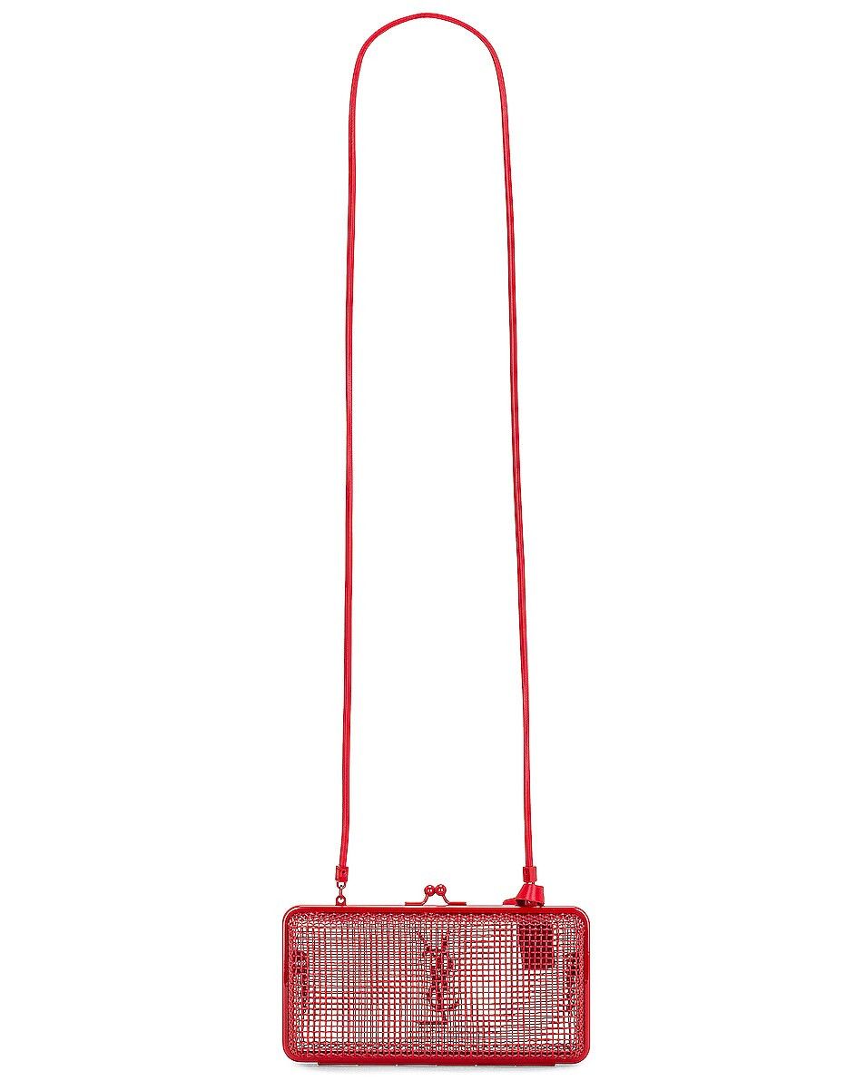 Saint Laurent Paris o1bcso1str0325 Size: OS/Evening Cage Metallic in Red Size ONE SIZE - 2 Thumbnail