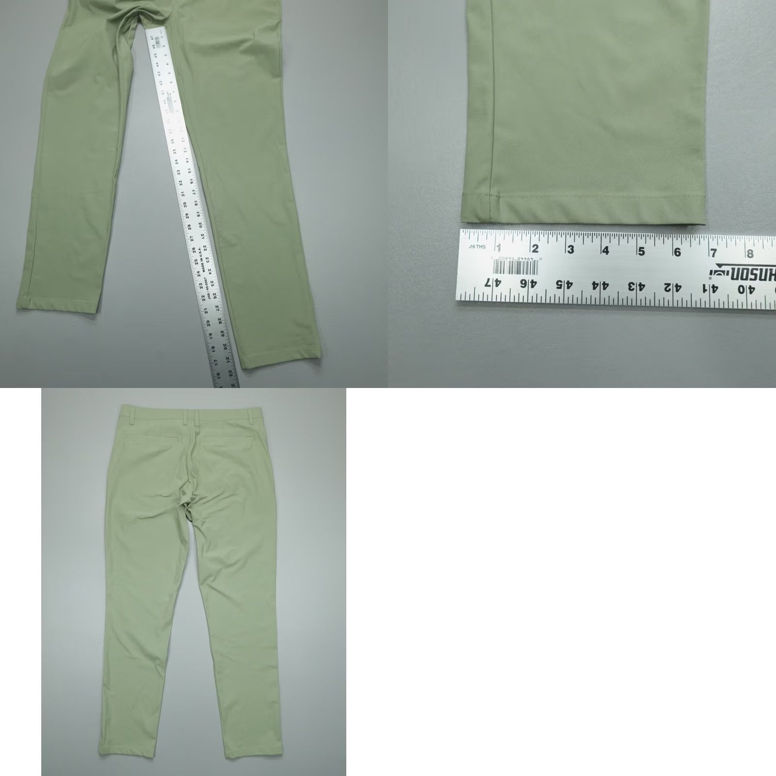 Rhone Rhone Slim Fit 5 Pocket Pants Mens Size 34 Green 33" Inseam Casual Chino Straight Front Button Zip Relaxed Fixes Size US 34 / EU 50 - 8 Thumbnail