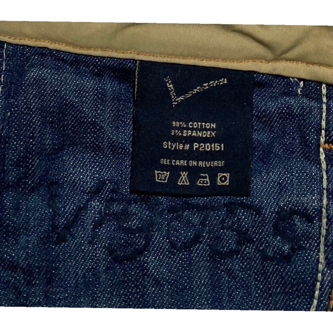 Vintage Vigoss Studio Jeans Womens 26 Blue Denim Low Rise Distressed Whiskers P20151 Size 26" / US 2 / IT 38 - 7 Thumbnail