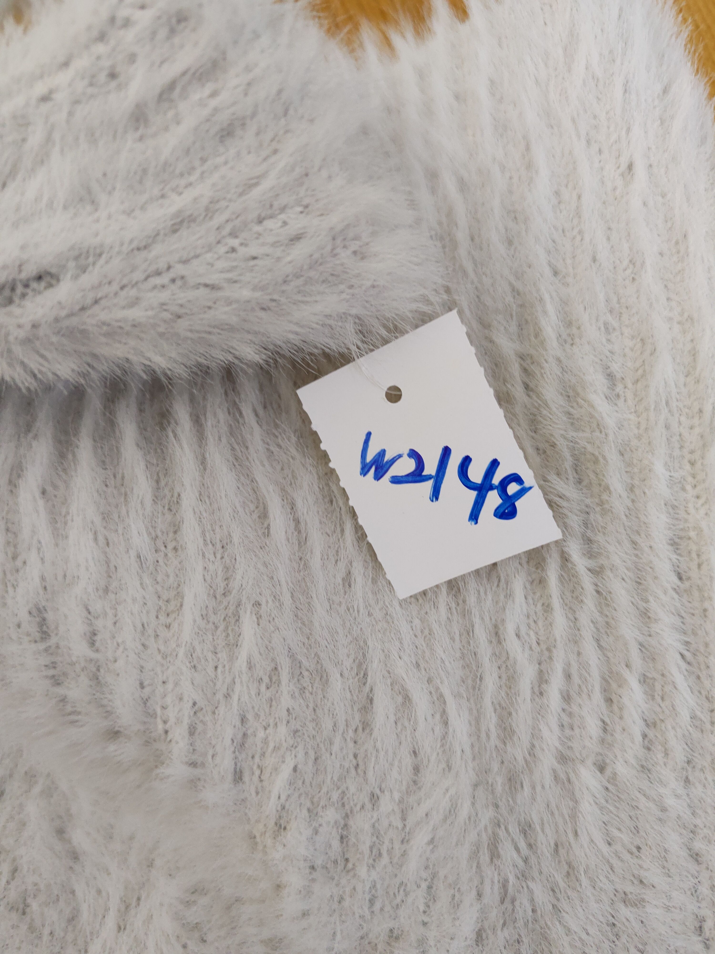 Japanese Brand Ingni Light Gray Shag Shaggy Fur Mohair Knitwear #W2148 Size M / US 6-8 / IT 42-44 - 14 Thumbnail