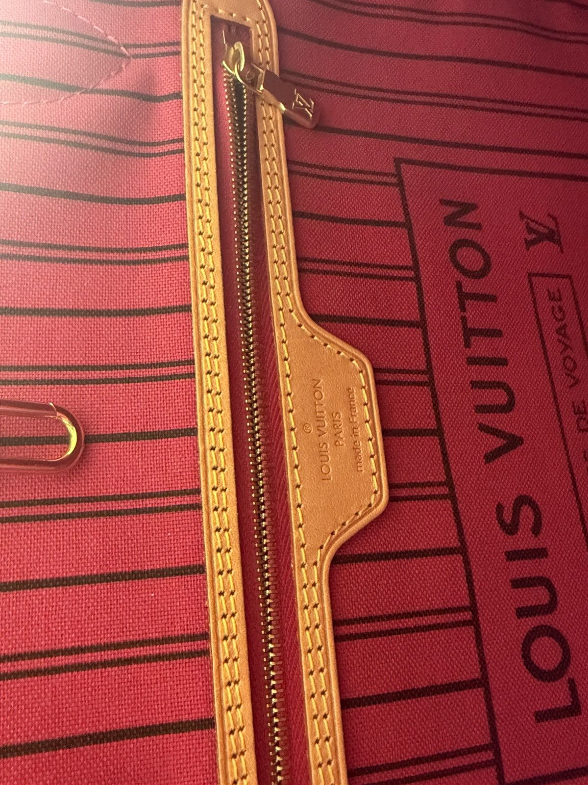 Louis Vuitton Louis Vuitton Neverfull MM Pivoine Pink Tote Bag Size ONE SIZE - 8 Thumbnail