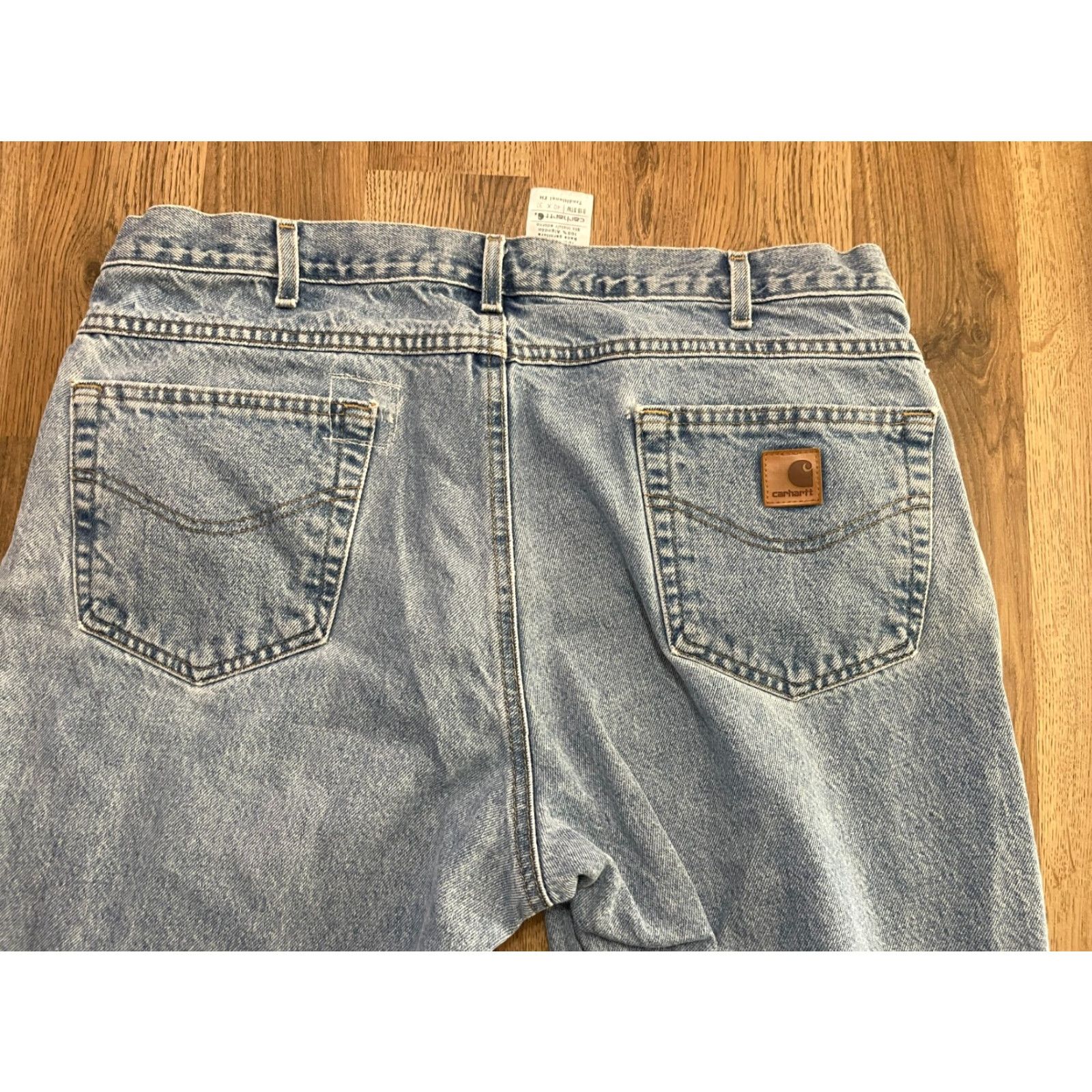 Carhartt Carhartt Jeans, Mens Size 40x30, Blue, Denim, Traditional Fit, Pockets, Straight, Regular Women? Size US 40 / EU 56 - 4 Thumbnail