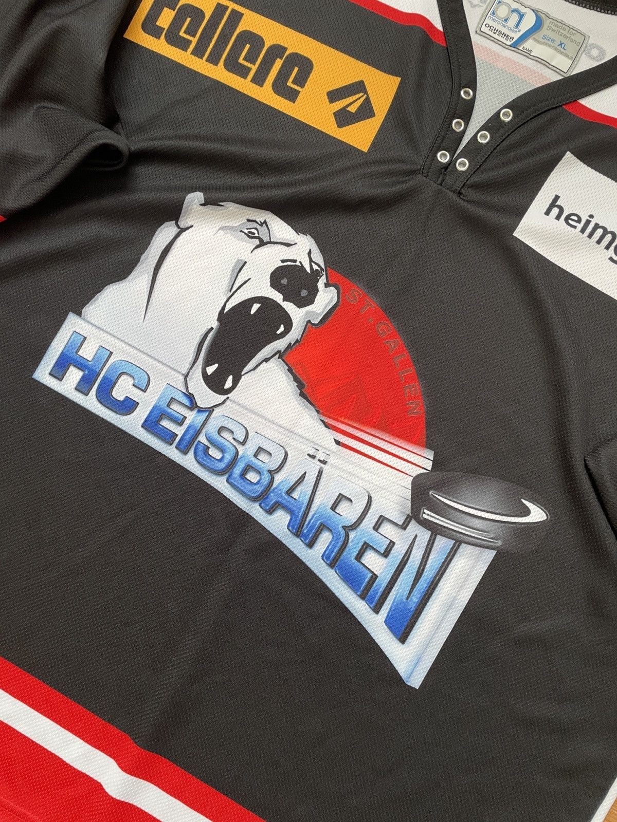 Other St.Gallen HC Eisbaren Ochsner #73 Euro hockey jersey Size US XL / EU 56 / 4 - 5 Thumbnail