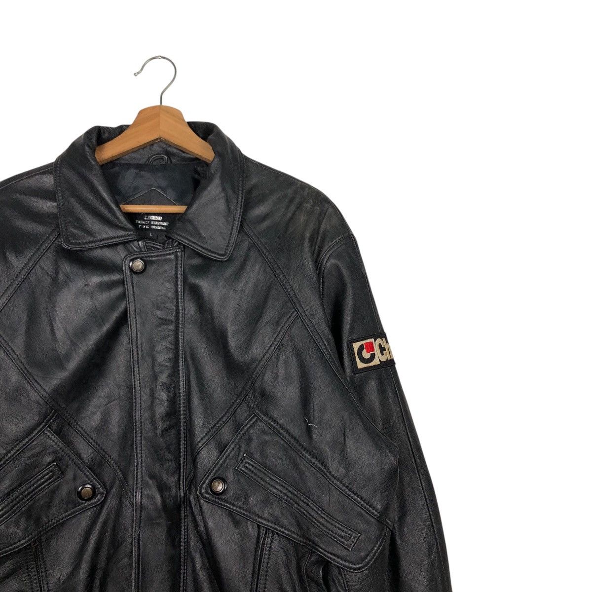 Japanese Brand × Vintage 📌Vintage Biker Leather Jacket MT Legend Choei Issey Miyake Size US L / EU 52-54 / 3 - 7 Thumbnail