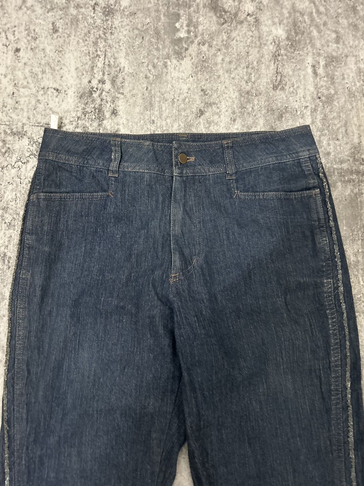 If Six Was Nine × Japanese Brand × Kansai Yamamoto kansai Bis By Kansai Yamamoto Flare Soft Jeans Size US 29 - 6 Thumbnail