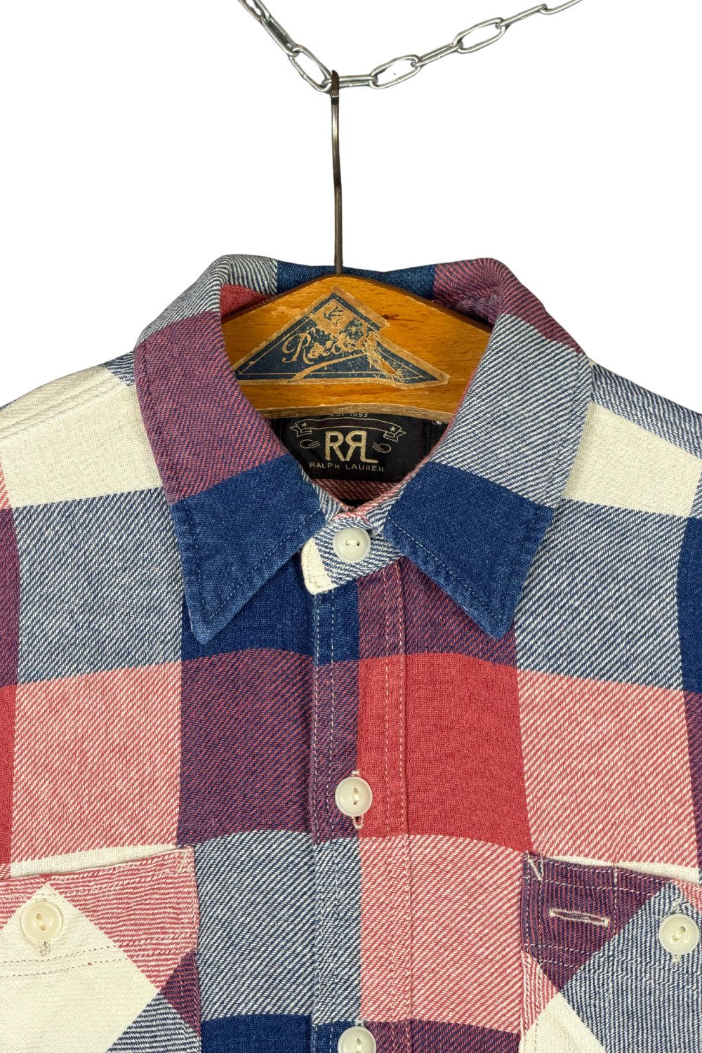 Polo Ralph Lauren RRL Double RL Plaid Workshirt Slim Fit Small Cotton Flannel Size US S / EU 44-46 / 1 - 4 Thumbnail