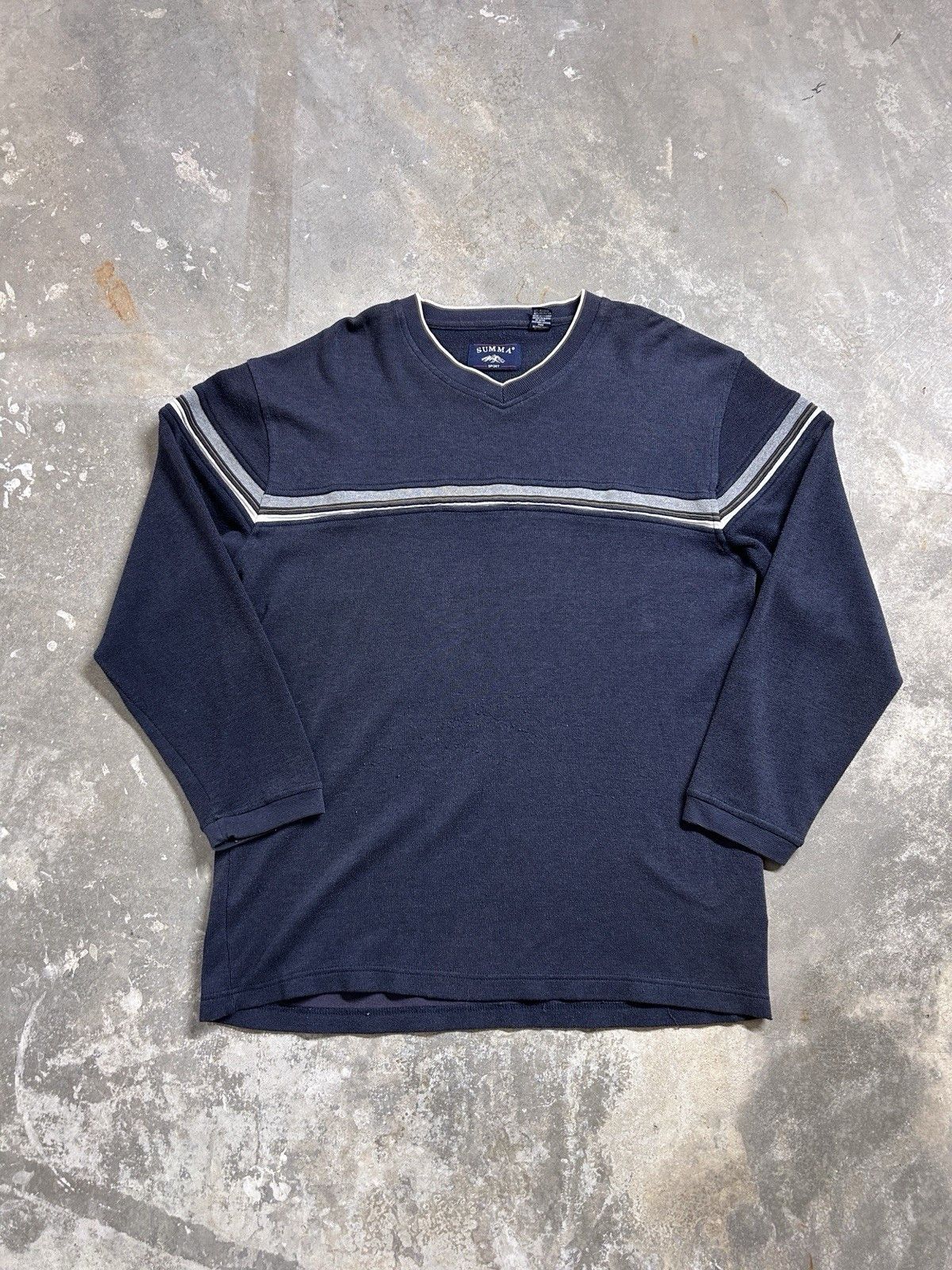 Other Vintage Y2K Summa Basic Retro Preppy Long Sleeve Shirt Size US L / EU 52-54 / 3 - 1 Thumbnail