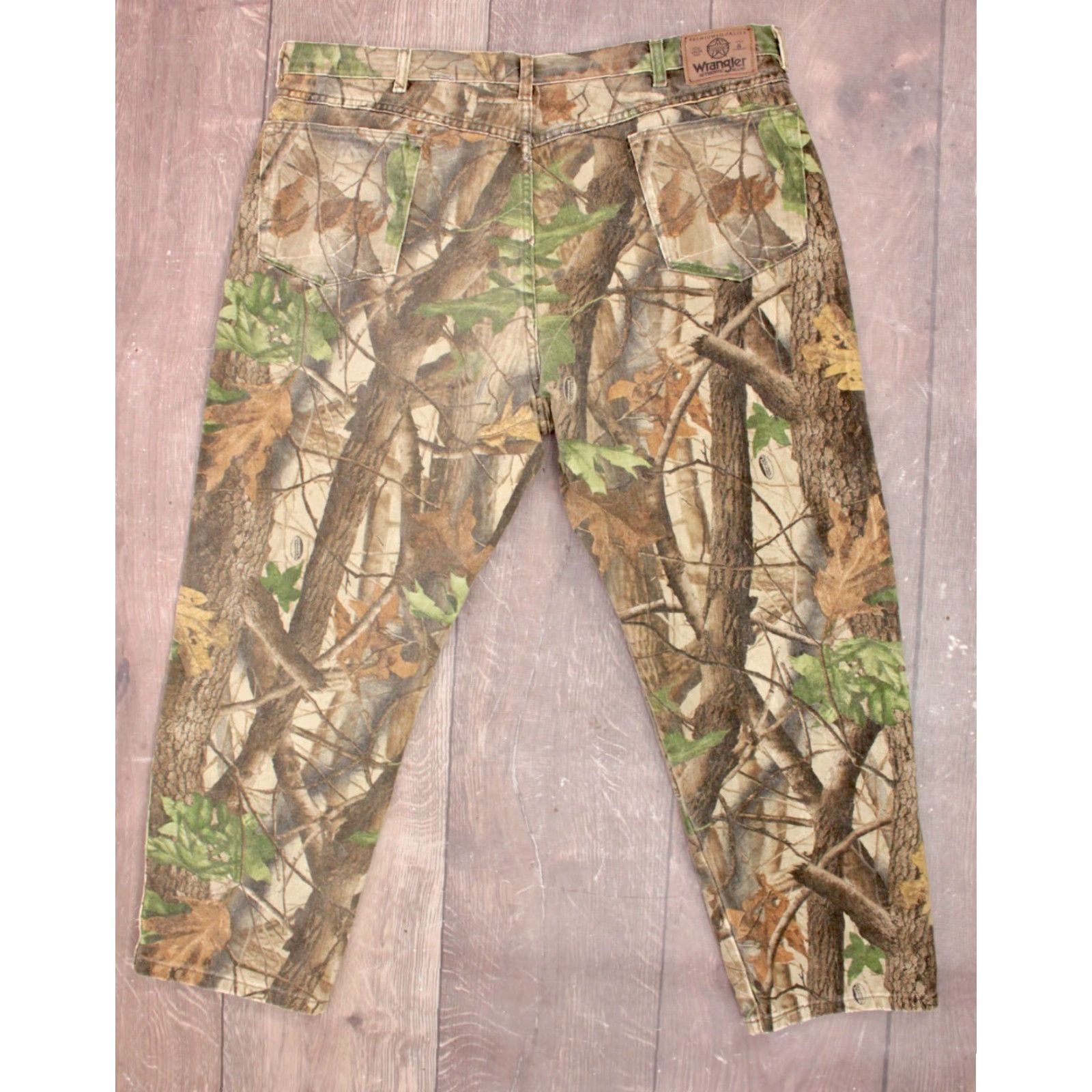 Vintage Men's VTG 90s Wrangler Woods Realtree Camo Pattern Pants Sz 42x28 1990s Jeans Size US 42 / EU 58 - 3 Thumbnail