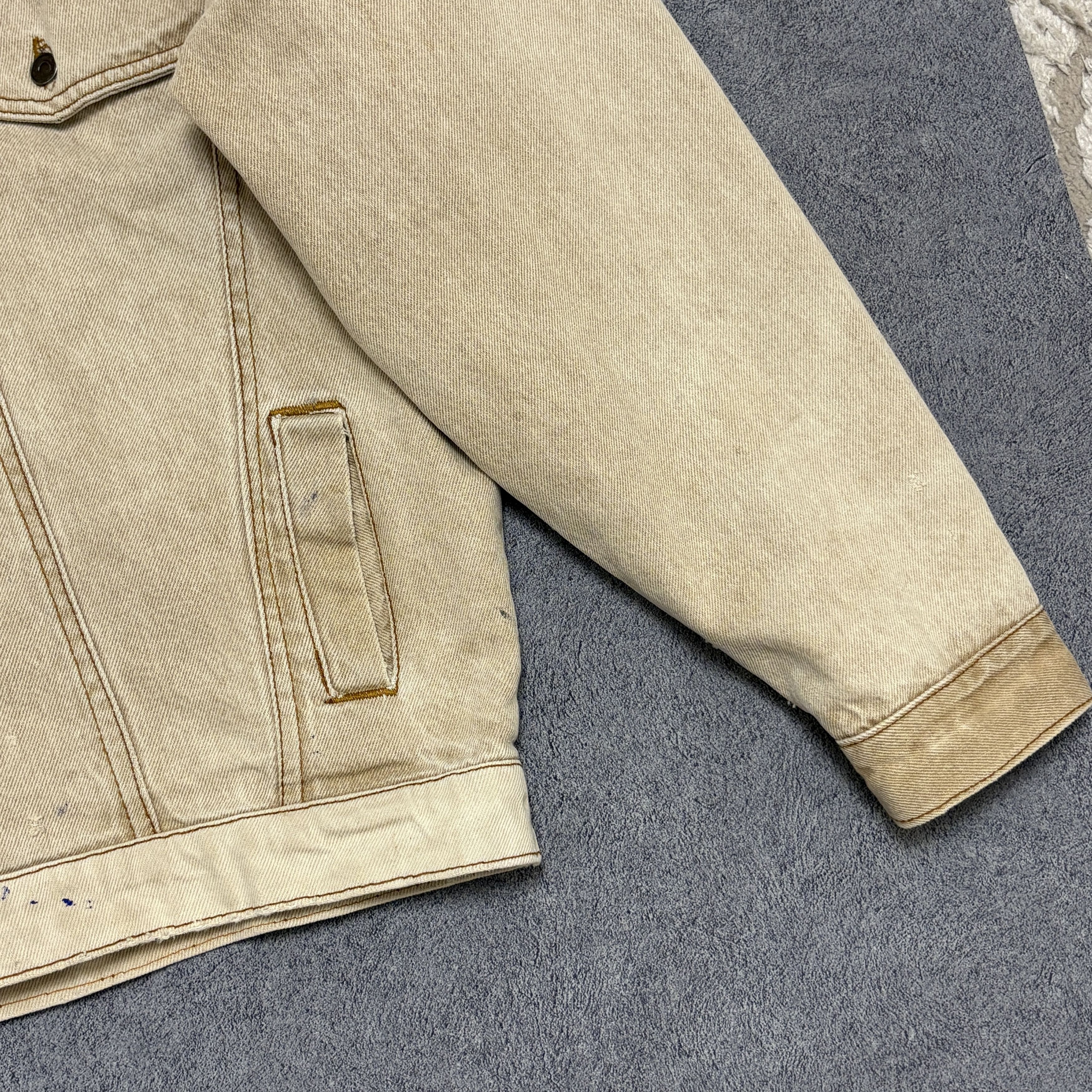 Levi's Vintage 90s Levi's Blanket Lined Trucker Jacket Workwear Size US L / EU 52-54 / 3 - 11 Thumbnail
