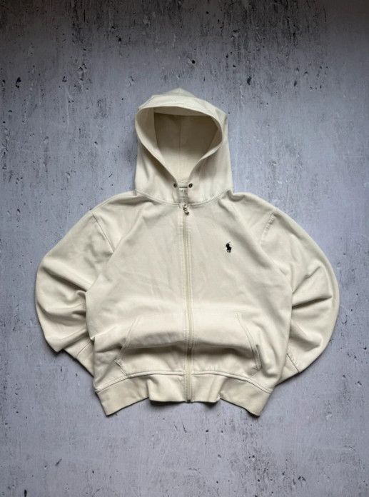 Ralph Lauren Polo Ralph Lauren Bluza z kapturem Zip Hoodie Kremowa Biała Size US S / EU 44-46 / 1 - 2 Thumbnail