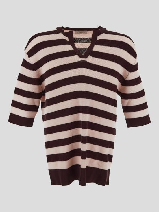 Laneus LANEUS Men Sweater S5LAUAJP001 920 Brown Size US S / EU 44-46 / 1 - 1 Thumbnail