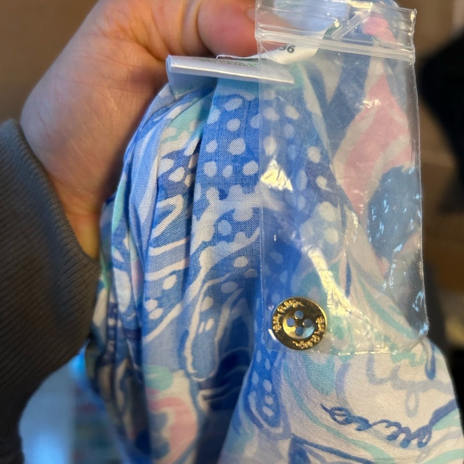 Lilly Pulitzer Lilly Pulitzer Natalie Cover Up Shirt Dress Size L / US 10 / IT 46 - 5 Thumbnail